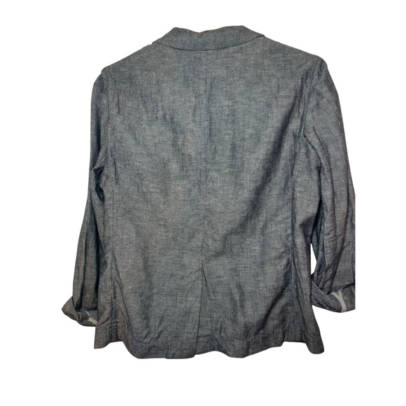 Gap Womens Long Sleeve One Button Formal wear Jacket Blazer Gray Size 10 - Picture 4 of 9